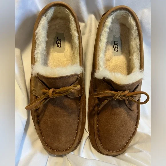 UGG Shoes Ugg Slipper Shoe With Tie Color Chestnut Poshmark